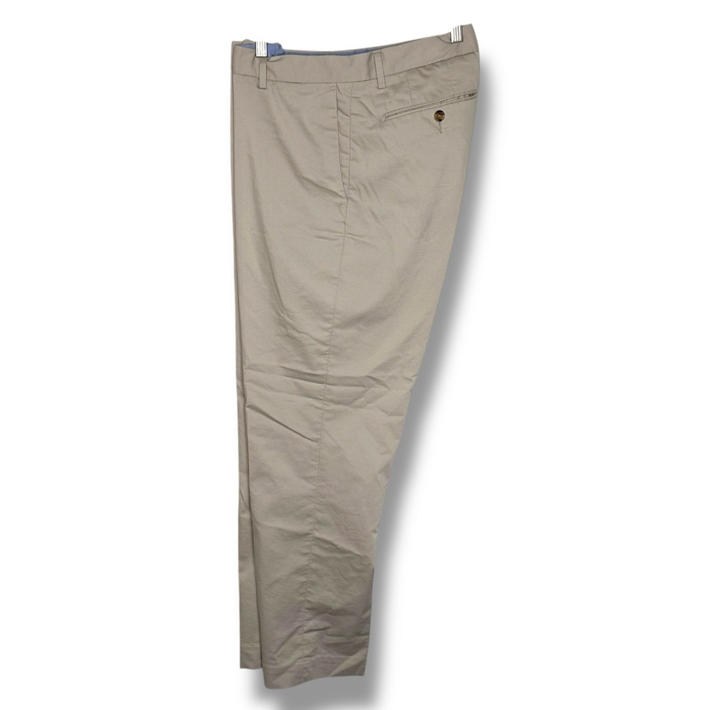 Polo Ralph Lauren Mens Chino Pants 35x30 Tan Stretch Straight Fit Preppy Office